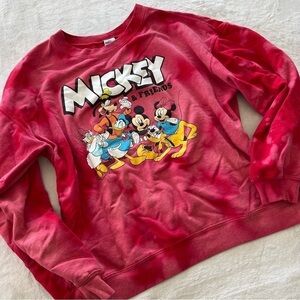 Mickey & Friends Tie Dye Crew Neck Sweater